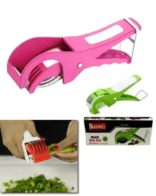 Multi-Function Vegetable & Fruit Cutter – Stainless Steel Blade Kitchen Slicer