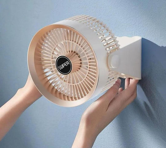 Compact Mini Portable Fan - Off White, Low Wattage Cooling