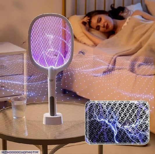 Electric Mosquito Swatter White ABS Anti-Itch Night Light