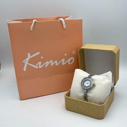 Elegant Silver Stainless Steel Women's Watch – Kimio Quartz Wrist Watch