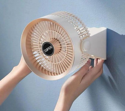 Compact Mini Portable Fan - Off White, Low Wattage Cooling