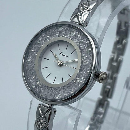 Elegant Silver Stainless Steel Women's Watch – Kimio Quartz Wrist Watch