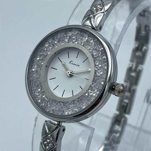 Elegant Silver Stainless Steel Women's Watch – Kimio Quartz Wrist Watch