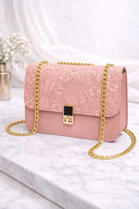 Floral Chain Crossbody Bag for Girls