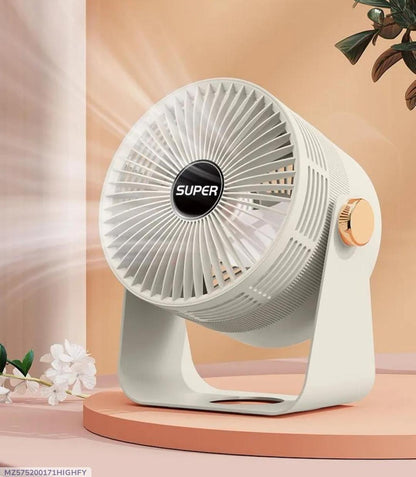Compact Mini Portable Fan - Off White, Low Wattage Cooling