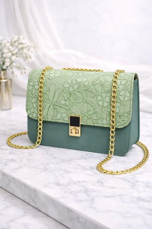 Floral Chain Crossbody Bag for Girls